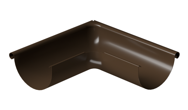 Угол внешний 90° D125 Döcke STAL PREMIUM Каштан, (RAL 8017) купить в Евпатории
