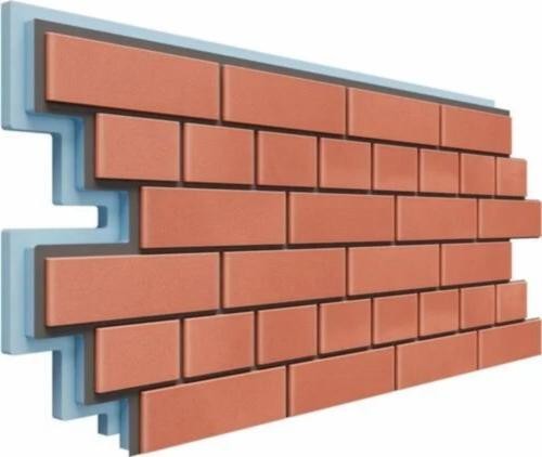 Термопанели Доломит Кирпич 40 мм Красный купить в Евпатории