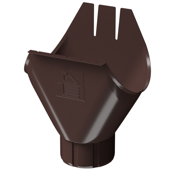 Воронка желоба D125 Döcke STAL PREMIUM Шоколад, (RAL 8019) купить в Евпатории