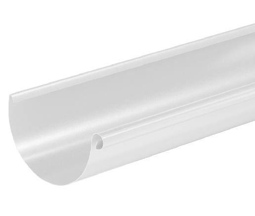 Водосток Aquasistem, система 125x90 - Водосточный желоб 3.00м RAL 9003 Белый купить в Евпатории