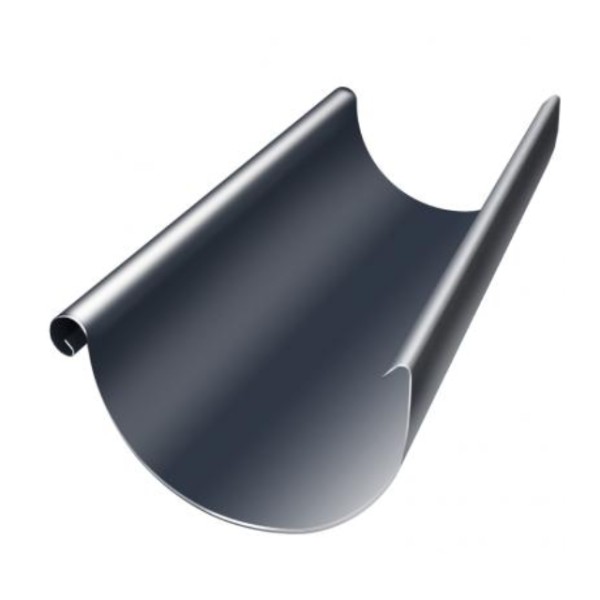 Водосток Grand Line 150x100 – Полукруглый желоб 3 метра RAL 7024 купить в Евпатории
