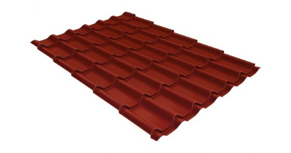 Металлочерепица классик 0,5 Satin RAL 3009 оксидно-красный купить в Евпатории