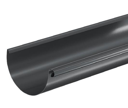 Водосток Aquasistem, система 150/100 - Водосточный желоб 3.00м RAL 7024 Тёмно-серый купить в Евпатории