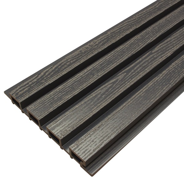 Фасадная доска из ДПК Faynag Wood Рейка Мокрый Асфальт купить в Евпатории