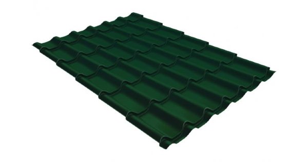 Металлочерепица классик 0,5 Satin RAL 6005 зеленый мох купить в Евпатории