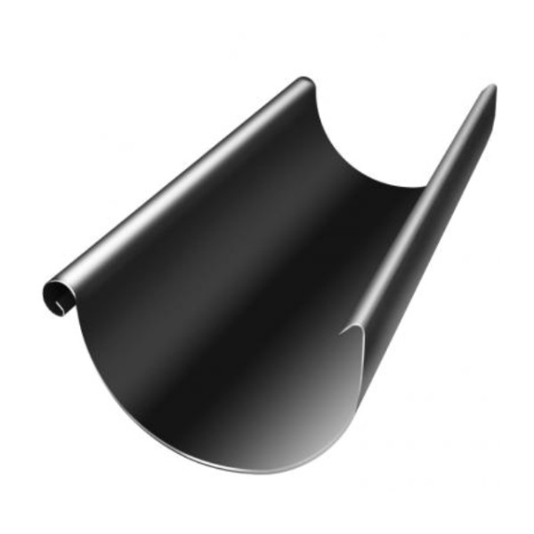 Водосток Grand Line 125x90 – Желоб 3м RAL 9005 купить в Евпатории