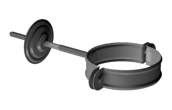 Хомут трубы D90 Döcke STAL PREMIUM Графит, (RAL 7024) купить в Евпатории