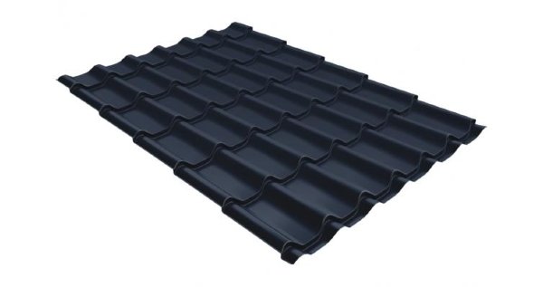 Металлочерепица классик 0,5 Satin RAL 7024 мокрый асфальт купить в Евпатории