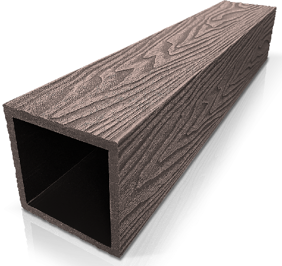 Столб ДПК 3D GardenParkett фактура дерева Венге купить в Евпатории