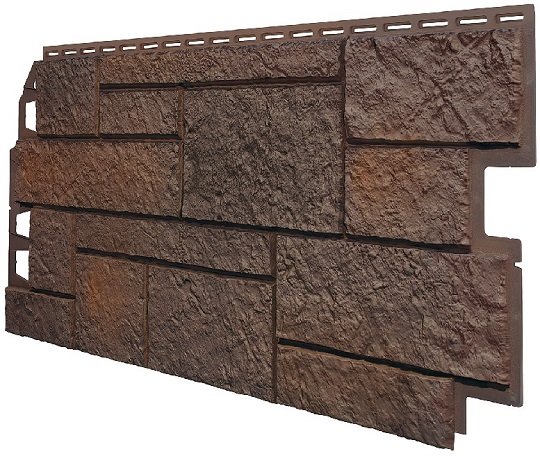 Фасадная панель VOX Sandstone (Сандстоун) темно коричневый купить в Евпатории