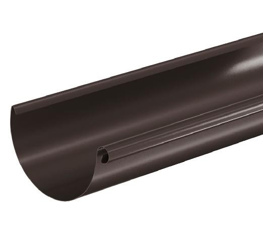 Водосток Aquasistem, система 150/100 - Водосточный желоб 3.00м RR 32 Тёмно Коричневый купить в Евпатории