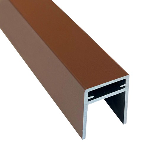 П-профиль Алюминиевый EasyDecking 35x25 Коричневый купить в Евпатории