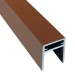 П-профиль Алюминиевый EasyDecking 35x25 Коричневый купить в Евпатории