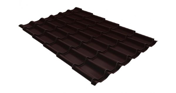 Металлочерепица классик 0,5 Satin RAL 8017 шоколад купить в Евпатории