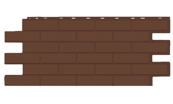 Фасадная панель T-Siding Кирпич Модерн Эко Браун купить в Евпатории